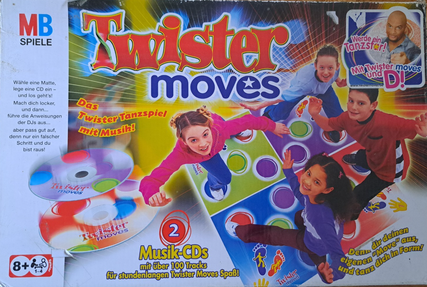 MB Spiele Twister Moves mit Musik-CD